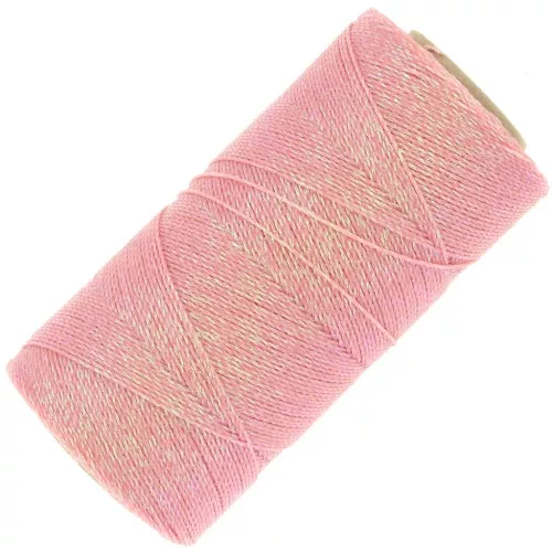 Bobina de hilo encerado Linhasita para micro macramé 0,5mm - Salmón iridiscente (Salmao)