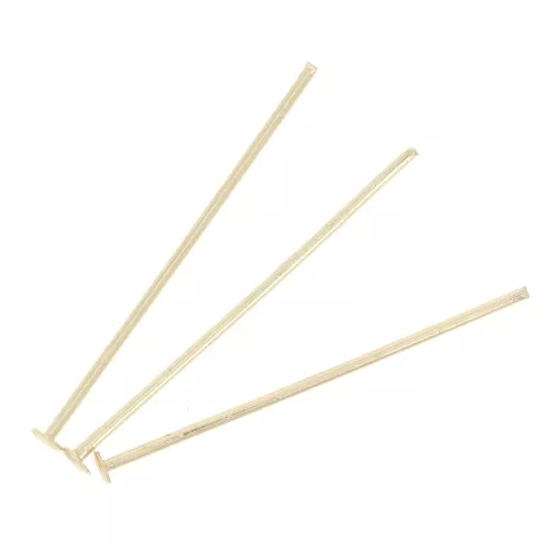 Clavos cabeza plana 25x0,7 mm Oro x25