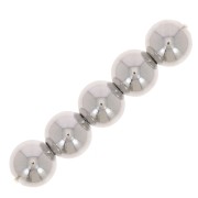 Cuentas redondas 6 mm - Plata x20