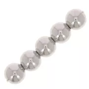 Cuentas redondas 6 mm - Plata x20