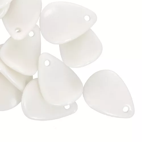 Lentejuelas de pétalos de flores curvados de 17 mm en acrílico - Crema x15