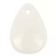 Lentejuelas de pétalos de flores curvados de 17 mm en acrílico - Crema x15