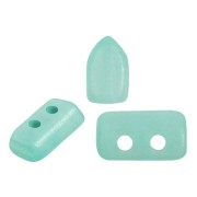 Cuentas de vidrio Piros® by Puca® 2x5 mm - Blue Green Opal Mat x10g|raw }}
