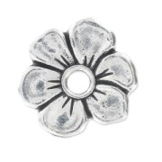 Flor por remachar 13 mm plateado antiguo|raw }}