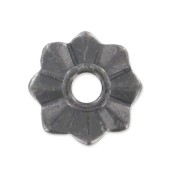 Flor por remachar 10 mm black nickel