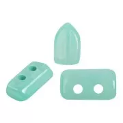 Cuentas de vidrio Piros® by Puca® 2x5 mm - Blue Green Opal x10g
