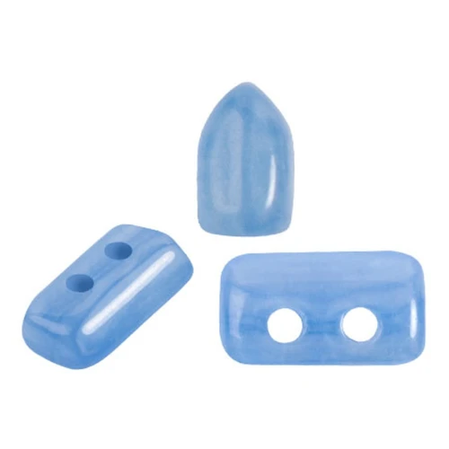 Cuentas de vidrio Piros® by Puca® 2x5 mm - Blue Opal x10g
