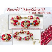 Cuentas de vidrio Lipsi® de Puca® 4x6 mm - Amatista Ópalo Mate x10g