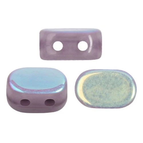 Cuentas de vidrio Lipsi® de Puca® 4x6 mm - Amatista Opal AB x10g