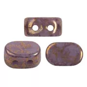 Cuentas de vidrio Lipsi® de Puca® 4x6 mm - Amethyst Opal Bronze x10g