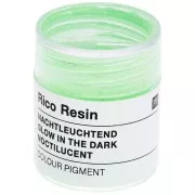 Pigmento en polvo noctilúcido para resina - Rico Design - Verde fluorescente x3g