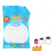 HAMA Beads Mini Blanco (n°01) x2000