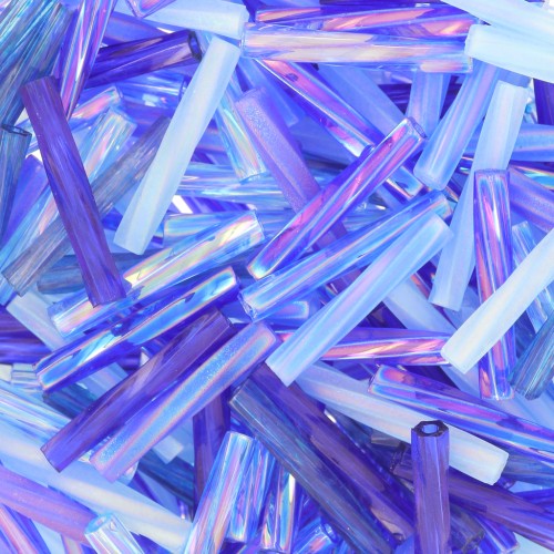 Mezcla Bugles Twist Miyuki 12 mm TW2012/MIX02 - Blueberry Pie x10g