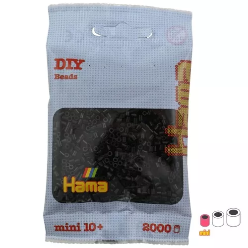 HAMA Beads Mini Negro (n°18) x2000