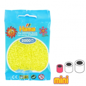 HAMA Beads Mini Amarillo Pastel (n°45) x2000