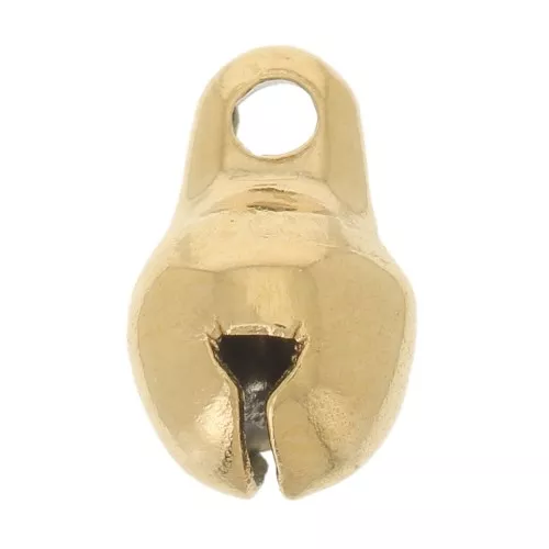 Colgante de campana de 5 mm - Acero inoxidable 316L dorado x1