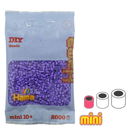 HAMA Beads Mini Violeta Pastel (n°45) x2000