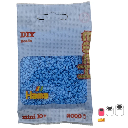 HAMA Beads Mini Azul Pastel (n°46) x2000