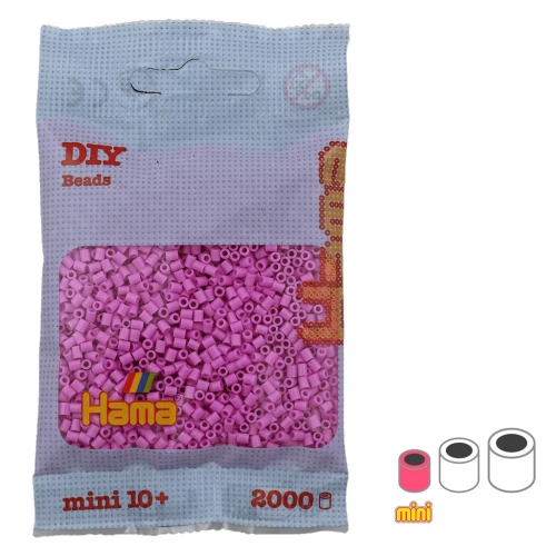 HAMA Beads Mini Rosa Pastel (n°48) x2000