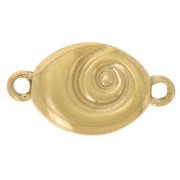 Entrepieza en espiral 14x8 mm - Acero inoxidable 304L Dorado x1|raw }}