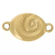 Entrepieza en espiral 14x8 mm - Acero inoxidable 304L Dorado x1