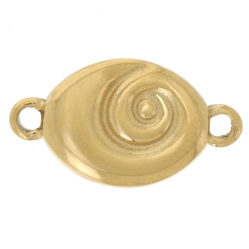 Entrepieza en espiral 14x8 mm - Acero inoxidable 304L Dorado x1