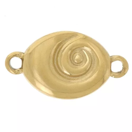Entrepieza en espiral 14x8 mm - Acero inoxidable 304L Dorado x1