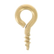 Ganchos de tornillo con anilla de 4x8 mm - Acero inoxidable 316F x10