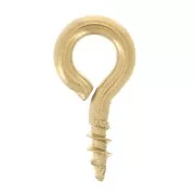 Ganchos de tornillo con anilla de 4x8 mm - Acero inoxidable 316F x10
