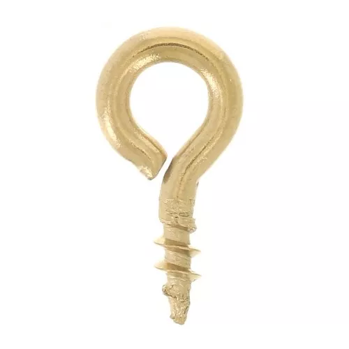 Ganchos de tornillo con anilla de 4x8 mm - Acero inoxidable 316F x10