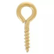 Ganchos atornillables con anilla 5x12 mm - Acero inoxidable 304L x10