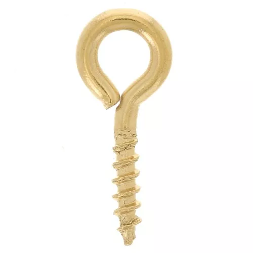 Ganchos atornillables con anilla 5x12 mm - Acero inoxidable 304L x10