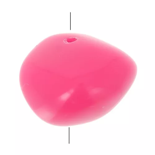 Cuentas de resina opaca 9x12 mm - Candy pink x8