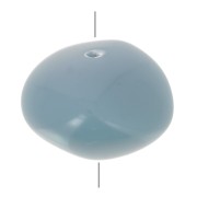 Cuentas de resina opaca 9x12 mm - Azul ahumado x8