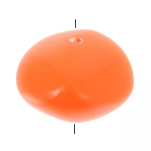 Cuentas de resina opaca 9x12 mm - Naranja x8