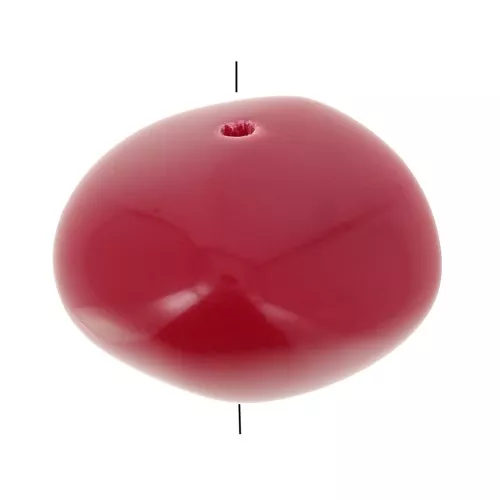 Cuentas de resina opaca 9x12 mm - Rojo carmín x8