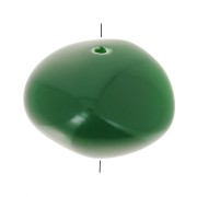 Cuentas de resina opaca 9x12 mm - Verde Esmeralda x8|raw }}