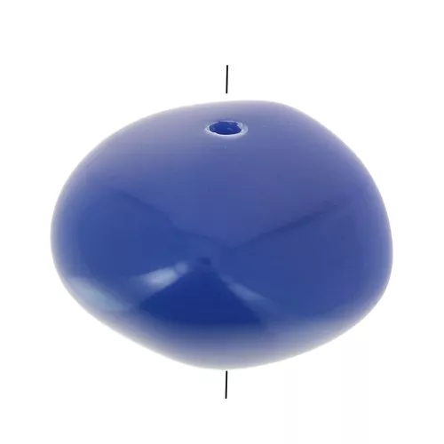 Cuentas de resina opaca 9x12 mm - Azul duro x8