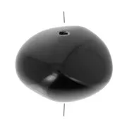 Cuentas de resina opaca 9x12 mm - Negro x8