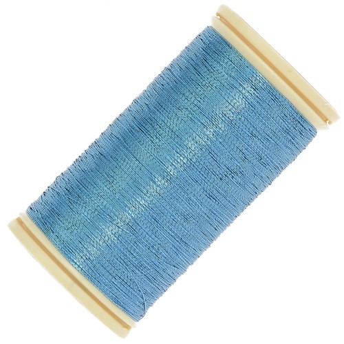 Au Chinois Hilo de bordar metálico nº 40 - Azul océano (222) x100m