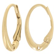 Ganchos pendientes 15x9 mm con agujero - Acero inoxidable 304L Dorado x2|raw }}