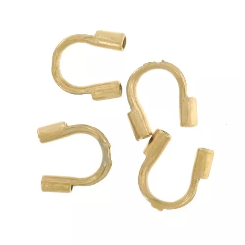 Protectores de alambre 0,6 mm - Acero inoxidable 304L Dorado x10