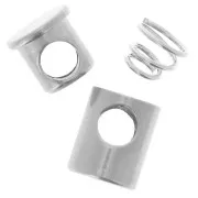 Tapón cordón 1 agujero - Tapón cordón 3 mm - 11x7mm Acero inoxidable 304L x1