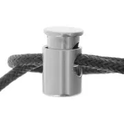 Tapón cordón 1 agujero - Tapón cordón 3 mm - 11x7mm Acero inoxidable 304L x1