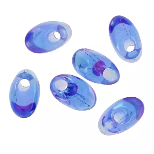 Long Magatama Miyuki 4x7 mm LMA-261 - Transparent Sapphire AB x10g