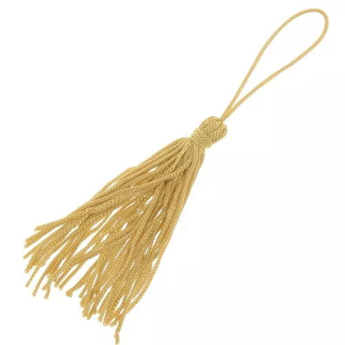 Pompón tejido 7.5 cm - Golden