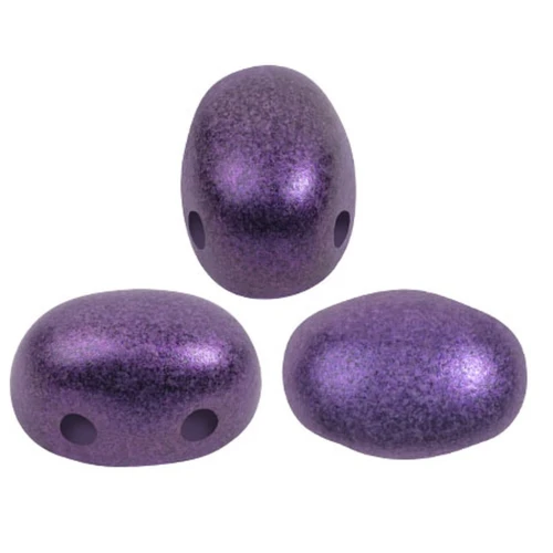Cuentas de vidrio Samos® by Puca® 7x5 mm - Ultra Violeta Metálico Mate x10g
