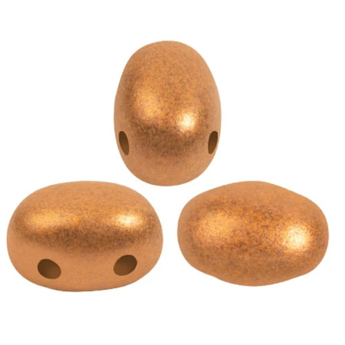 Cuentas de vidrio Samos® by Puca® 7x5 mm - Albaricoque Metalizado Mate x10g