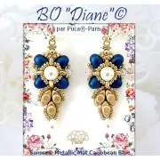 Cuentas de vidrio Samos® by Puca® 7x5 mm - Albaricoque Metalizado Mate x10g