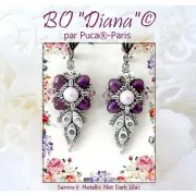 Cuentas de vidrio Samos® by Puca® 7x5 mm - Albaricoque Metalizado Mate x10g